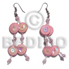 dangling coco side drille in pink tones - Home