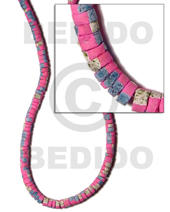 4-5mm coco heishe bright pink  splashing - Home