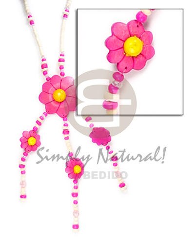 3-tassel triple coco flower pendant - Home