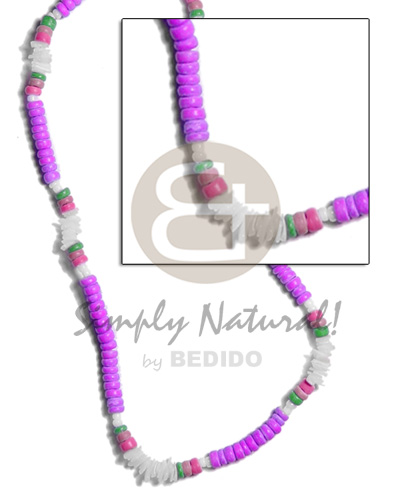 4-5mm lavender coco Pokalet/  white rose combination - Home