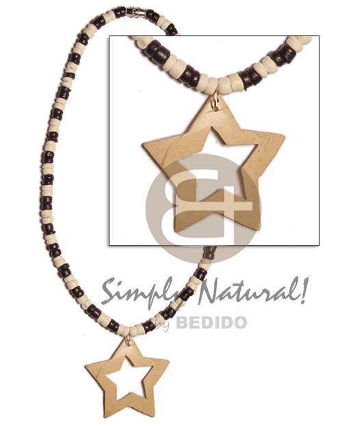 4-5mm black/bleach coco Pokalet  star coco pendant - Home