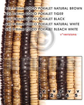 7-8mm coco pokalet bleached white - Home