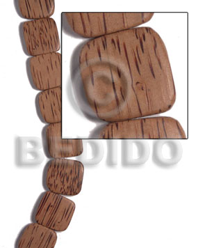 25mmx25mmx5mm palmwood face to face flat square  rounded edges / 16pcs - Home