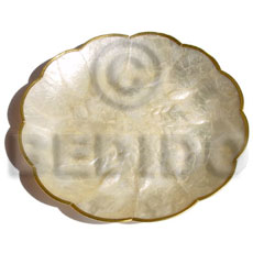capiz scallop shaped plate 7.5 inches in diameter ( medium ) - Home