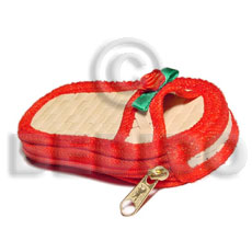 pandan red slipper coin purse - Home