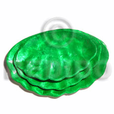 green clam capiz plate s/m/l set of 3 - Home