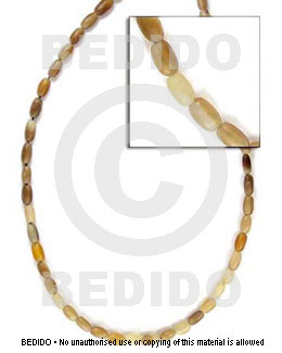 horn natural rice beads 4x7 - Home