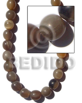 natural horn . round beads 13mm - Home