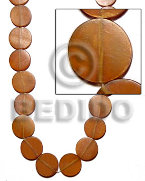 golden horn amber flat round 20mm - Home