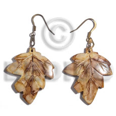 dangling 35mm antique horn leaves - Home