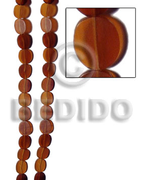 golden horn amber flat oval  12mmx15mm - Home