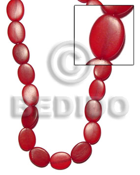 red horn flat oval 16mmx22mm - Home