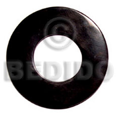 round black horn 65mm - Horn Pendant Bone Pendants