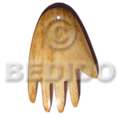 40mmx35mm natural hand bone - Horn Pendant Bone Pendants