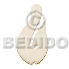 bone hook 40mm - Horn Pendant Bone Pendants