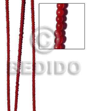 red horn round beads 4mm - Home