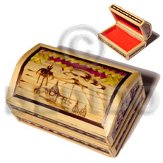 bamboo  pandan jewelry box / small  l=95mm x w=60mm x h=47mm - Home