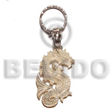 40mm carved MOP shell keychain/dragon - Home