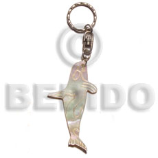 40mm carved MOP shell keychain/dolphin - Home