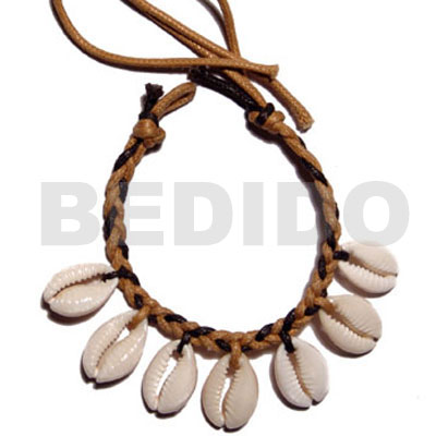 sigay shells in braided wax cord - Home