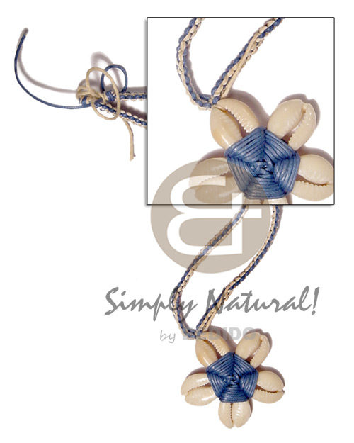 thin macrame neckline  flower sigay pendant - Home