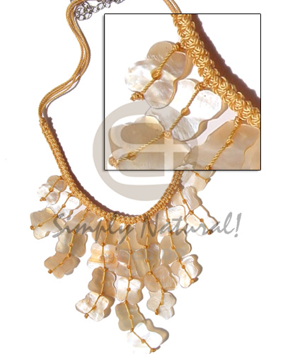 golden macramie  dangling hammershell-cleopatra - Home
