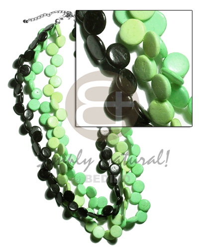 3 layers 10mm black/lime green/light green coco sidedrill - Home