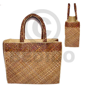 pandan ceria bag / large /12x5x9 1/2 in. / handle 5.5 in. - Home