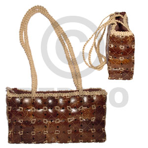 coco bag recta/ large/ 11x3x6 in/ handle 11 in. - Home