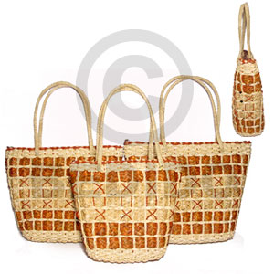 pandan buyanos bag/ set of 3 / s/m/l - Home