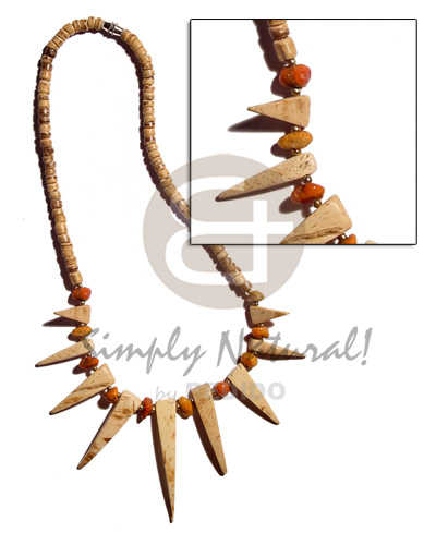 4-5mm tiger coco Pokalet.  tiger coco tusks  red corals & glass beads combination - Home
