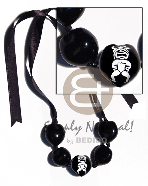 kukui nuts ribbon choker - Home