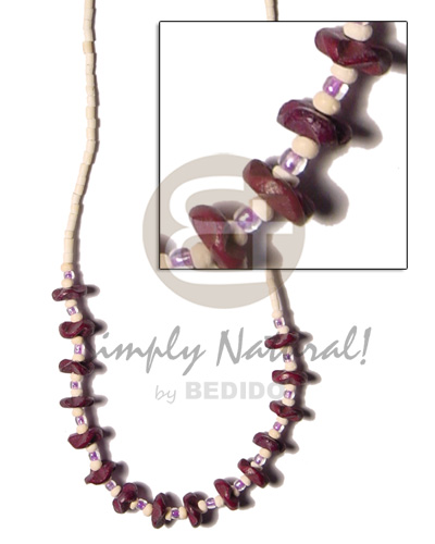 2-3mm coco pokalet  wine colored coco flower and beads - Home
