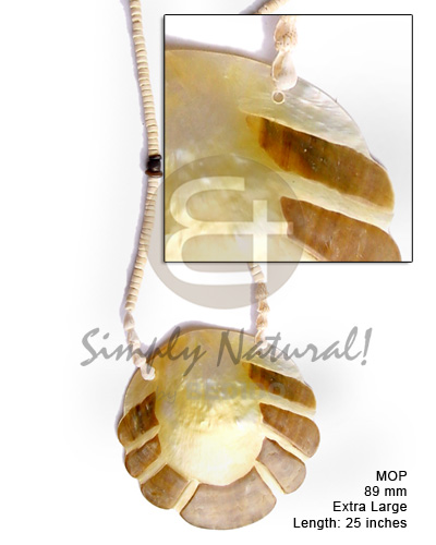 80 mm MOP scallop  brown skin /nassa shell  and coco Pokalet bleach - Home