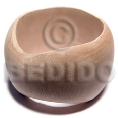 Wholesale Raw Natural Wooden Blank Bangle Casing Only Inner Diameter 70Mm - Home