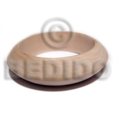 Wholesale Raw Natural Wooden Blank Bangle Casing Only Saucer Nat. Wood Bangle / Ht= 32Mm / 70Mm Inner Diameter / 17Mm Thickness - Home