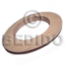 Wholesale Raw Natural Wooden Blank Bangle Casing Only / Ht=12Mmm  / Size= 92Mmx110Mm / Inner Diameter = 70Mm - Home