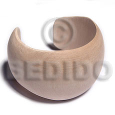 Wholesale Raw Natural Wooden Blank Bangle Casing Only Inner Diameter 70Mm - Home