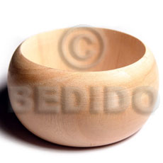 Wholesale Raw Natural Wooden Blank Bangle Casing Only Ht= 40Mm / 70Mm Inner Diameter / 12Mm Thickness - Home