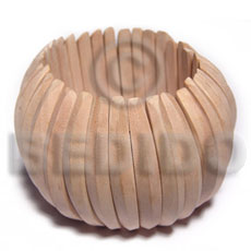 Wholesale Raw Natural Wooden Blank Bangle Casing Only  Ht=52Mm/ Width Per Stick 6Mm - Home