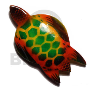 sea turtle handpainted wood refrigerator magnet 85mmx50mm / can be personalized  text - Home