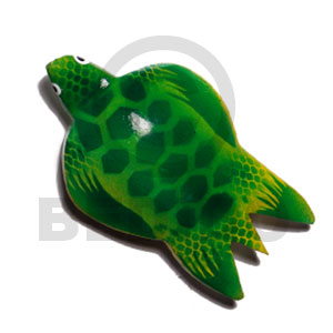 sea turtle handpainted wood refrigerator magnet 85mmx50mm / can be personalized  text - Home