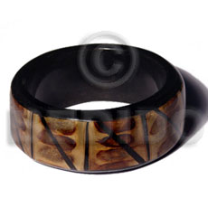 wood  bangle  laminated ypilypil plant  ht=1 1/4 in thickness=10mm inner diameter=65 mm - Wooden Bangles