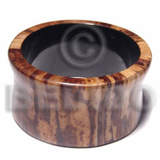 laminated banana bark bangle / inner diameter 70mm - Wooden Bangles