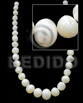 graduated troca beads -male - Home