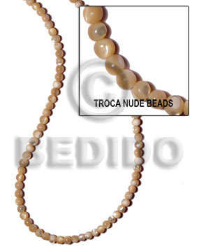 troca natural/nude beads / 5-6mm - Home