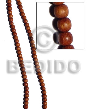 bayong round wood beads 4-5mm/duplicate  016wb - Home