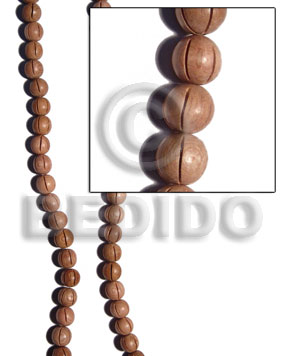 rosewood round beads  groove  12mm - Home