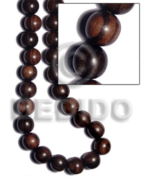 tiger camagong round wood beads 15mm - Home
