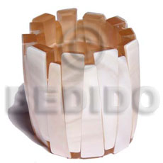 elastic kabibe shell bangle  resin backing ht=55mm thickness=8mm - Shell Bangles